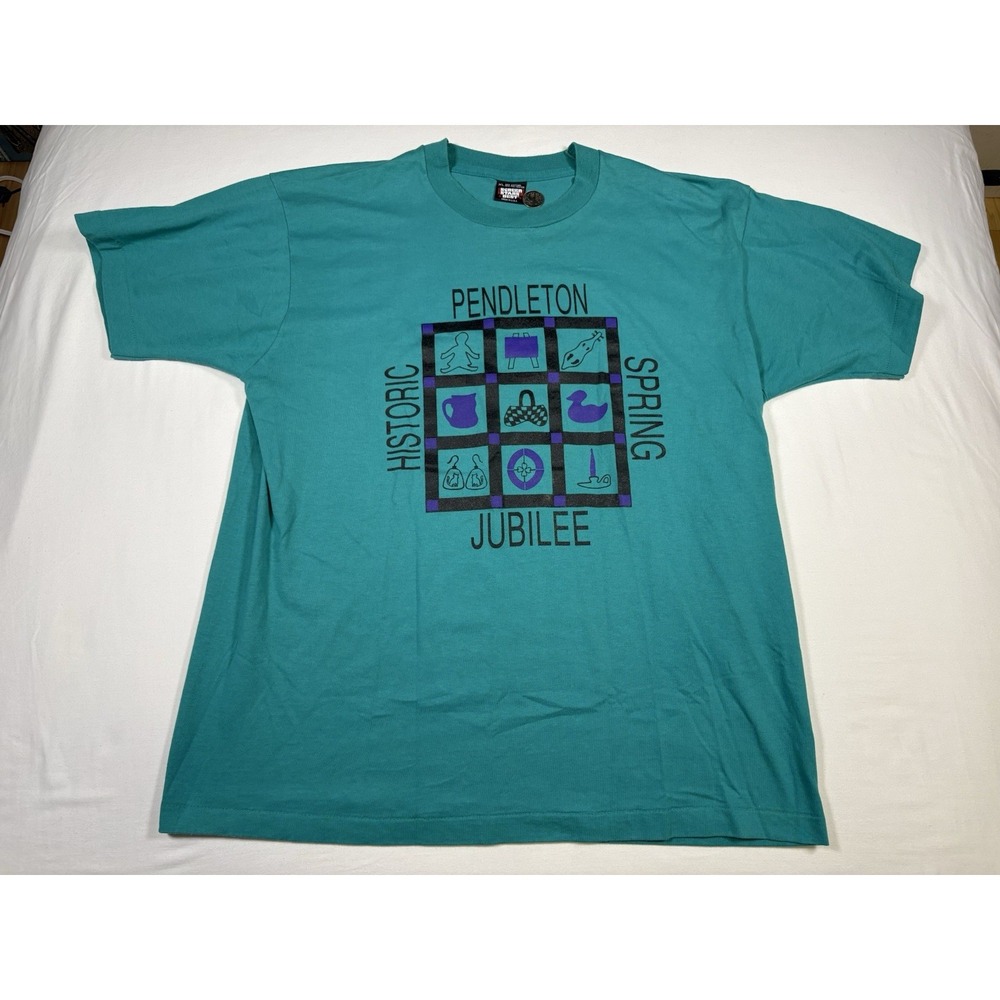 Vtg 1993 Pendleton Historic Spring Jubilee T Shirt XL Screen Stars Single Stitch